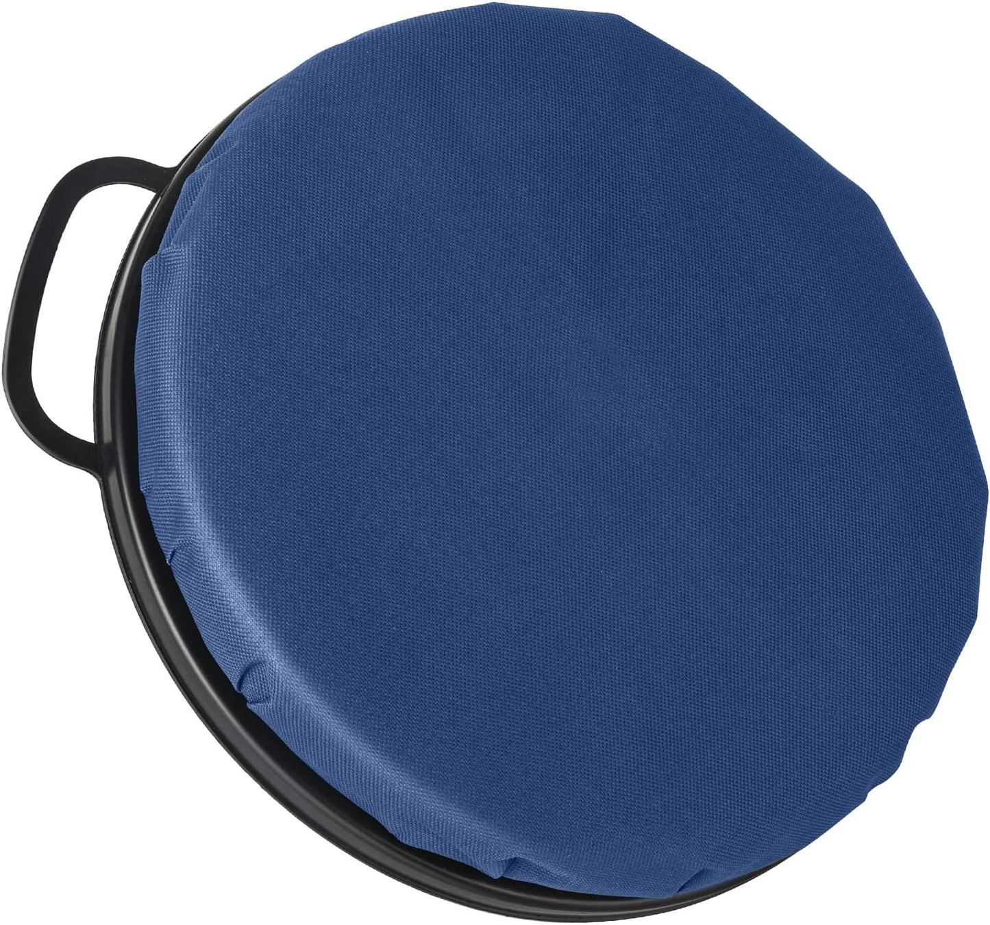 360-Degree Swivel Bucket Seat, 5 Gallon Bucket Lid, Spin Bucket Seat Cushion, Silent, Comfortable, Water-Resistant, for Fishing, Gardening, Hunting and Camping (Dark Blue)