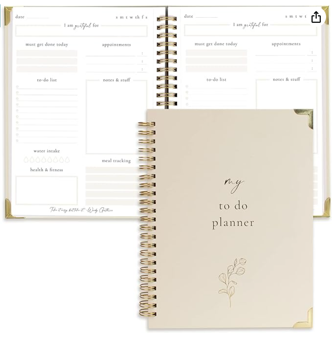 Simplified to Do List Notebook - Aesthetic Daily Planner to Easily Organize Your Tasks and Boost Productivity - Stylish Undated Planner and School or Office Supplies for Women