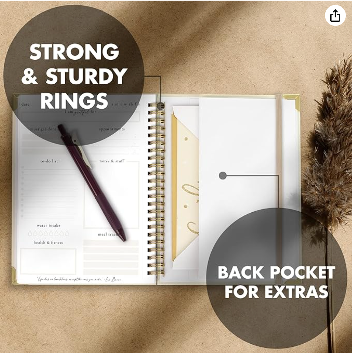 Simplified to Do List Notebook - Aesthetic Daily Planner to Easily Organize Your Tasks and Boost Productivity - Stylish Undated Planner and School or Office Supplies for Women