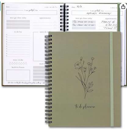 Simplified to Do List Notebook - Aesthetic Daily Planner to Easily Organize Your Tasks and Boost Productivity - Stylish Undated Planner and School or Office Supplies for Women