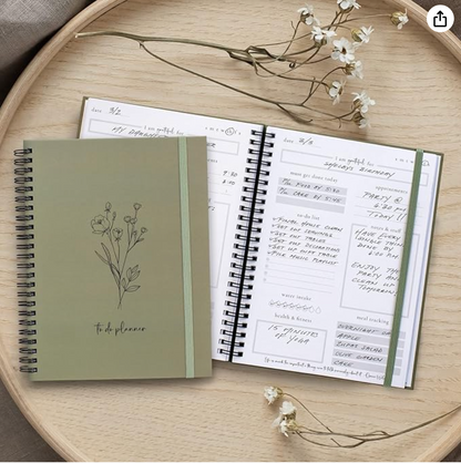 Simplified to Do List Notebook - Aesthetic Daily Planner to Easily Organize Your Tasks and Boost Productivity - Stylish Undated Planner and School or Office Supplies for Women